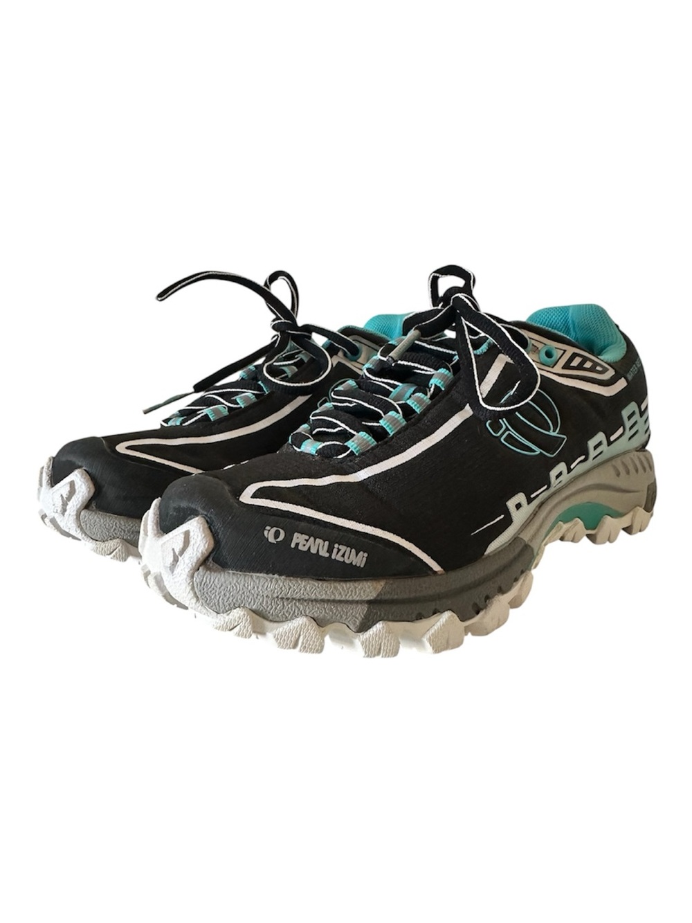 Pearl Izumi Women's X Alp Seek IV WRX Black and Teal Trail Running Sneakers
